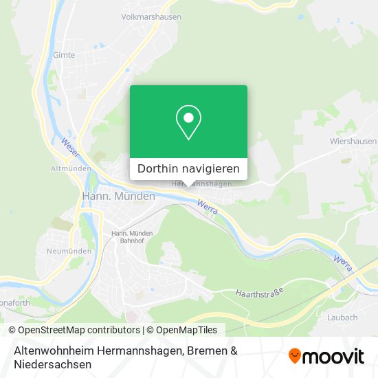 Altenwohnheim Hermannshagen Karte