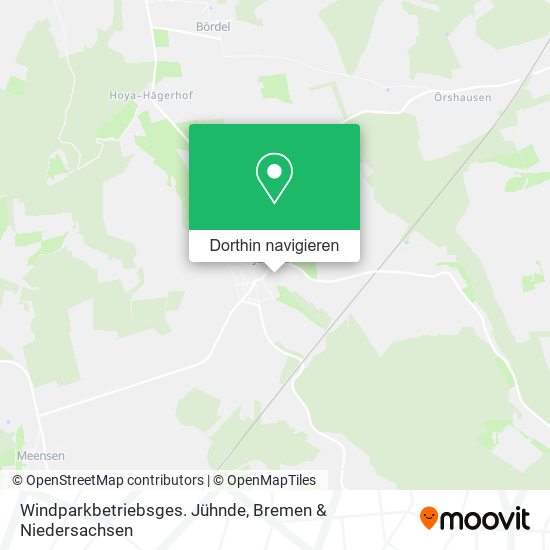 Windparkbetriebsges. Jühnde Karte
