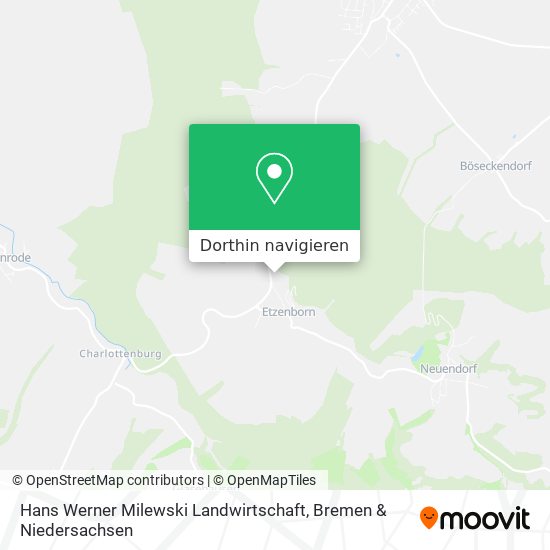 Hans Werner Milewski Landwirtschaft Karte