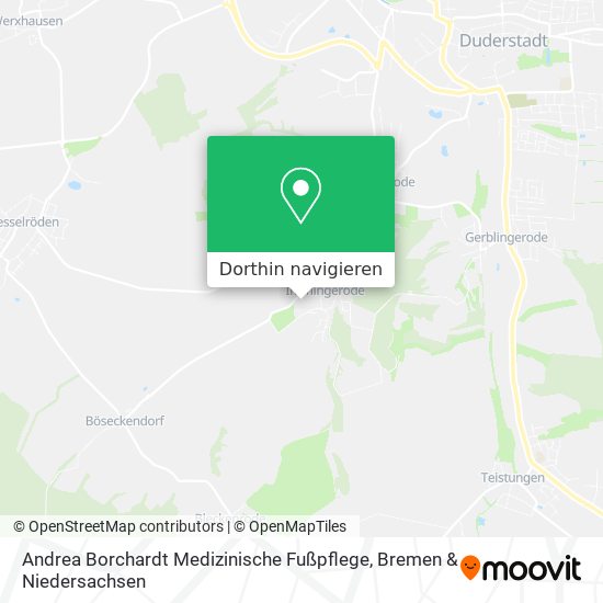 Andrea Borchardt Medizinische Fußpflege Karte