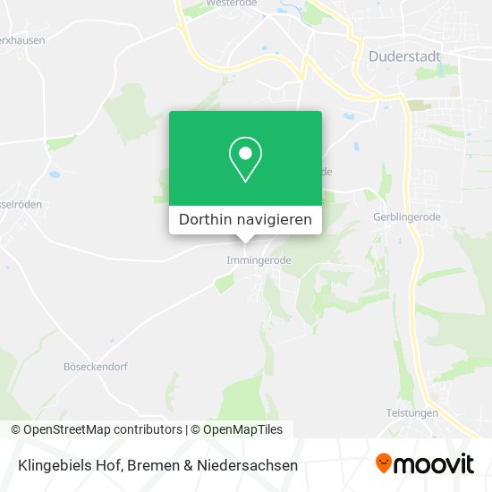 Klingebiels Hof Karte