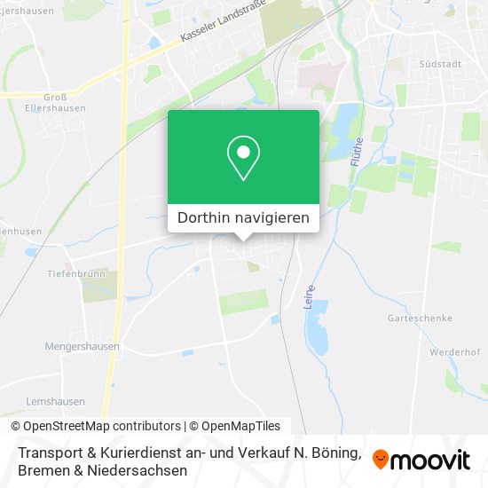 Transport & Kurierdienst an- und Verkauf N. Böning Karte