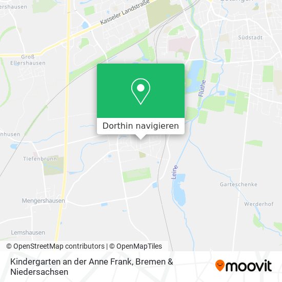 Kindergarten an der Anne Frank Karte