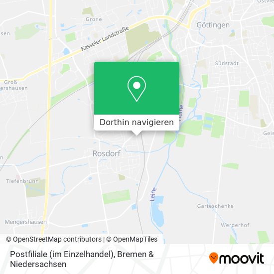 Postfiliale (im Einzelhandel) Karte