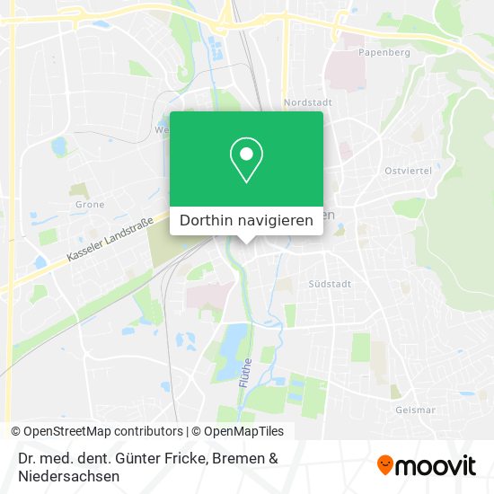 Dr. med. dent. Günter Fricke Karte