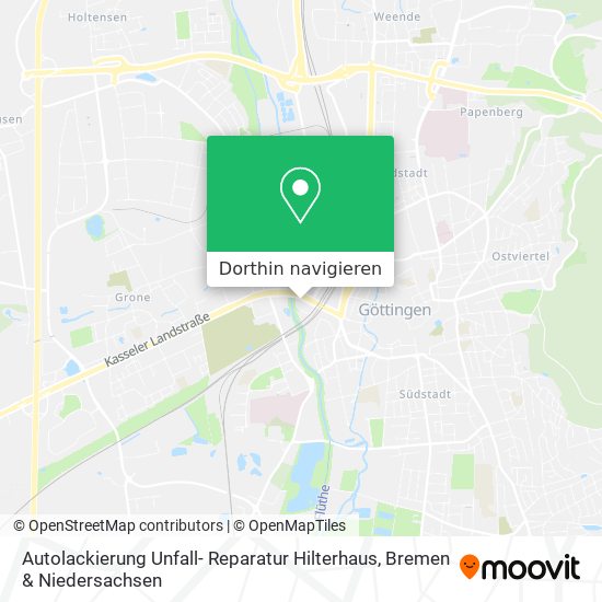 Autolackierung Unfall- Reparatur Hilterhaus Karte