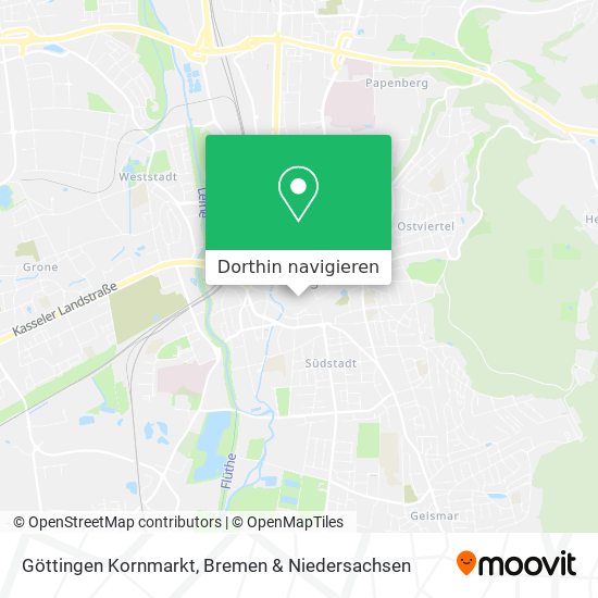 Göttingen Kornmarkt Karte