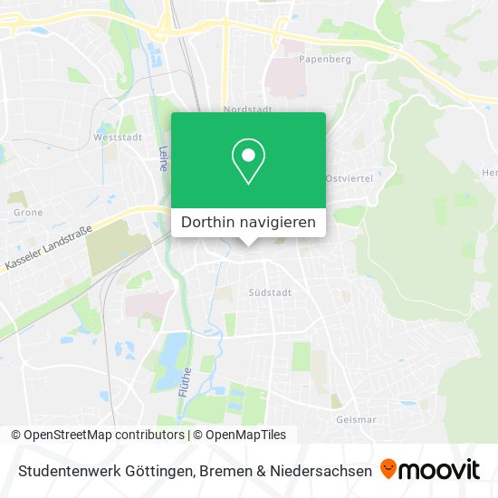 Studentenwerk Göttingen Karte