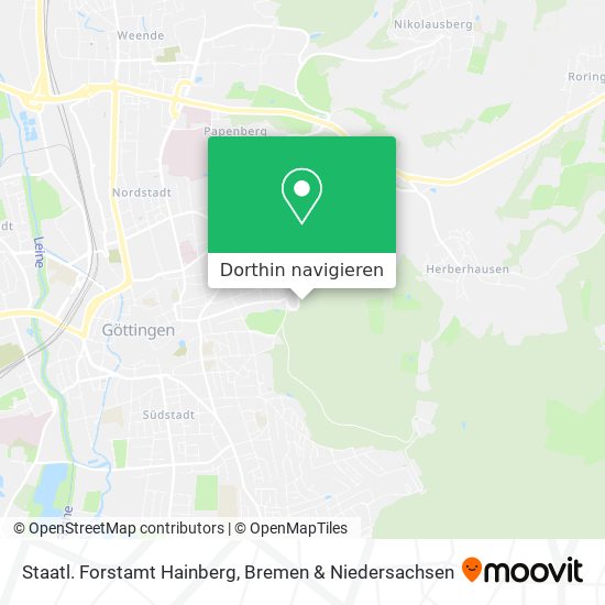 Staatl. Forstamt Hainberg Karte