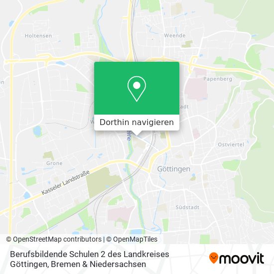 Berufsbildende Schulen 2 des Landkreises Göttingen Karte