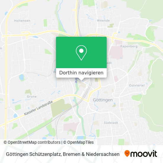 Göttingen Schützenplatz Karte