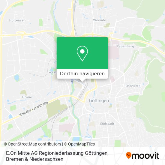 E.On Mitte AG Regioniederlassung Göttingen Karte