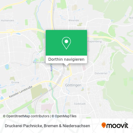 Druckerei Pachnicke Karte
