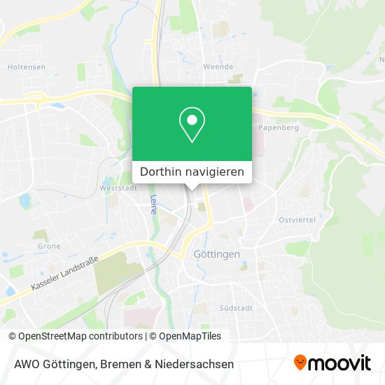 AWO Göttingen Karte