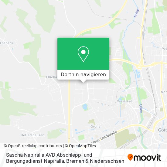 Sascha Napiralla AVD Abschlepp- und Bergungsdienst Napiralla Karte