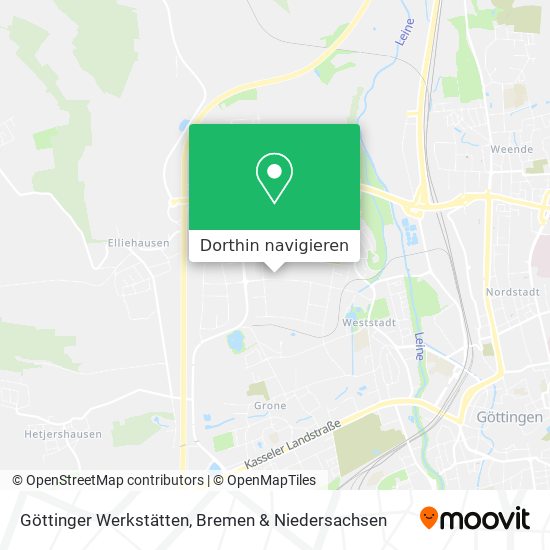 Göttinger Werkstätten Karte