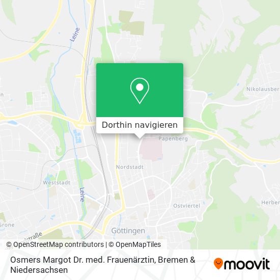 Osmers Margot Dr. med. Frauenärztin Karte