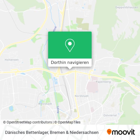 Dänisches Bettenlager Karte