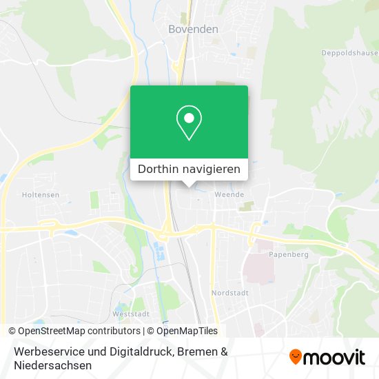 Werbeservice und Digitaldruck Karte