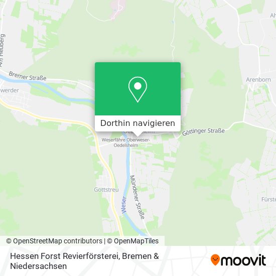 Hessen Forst Revierförsterei Karte