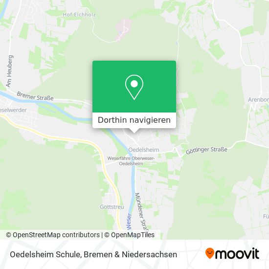 Oedelsheim Schule Karte