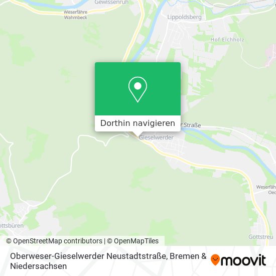 Oberweser-Gieselwerder Neustadtstraße Karte