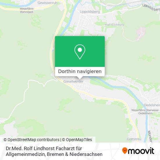 Dr.Med. Rolf Lindhorst Facharzt für Allgemeinmedizin Karte