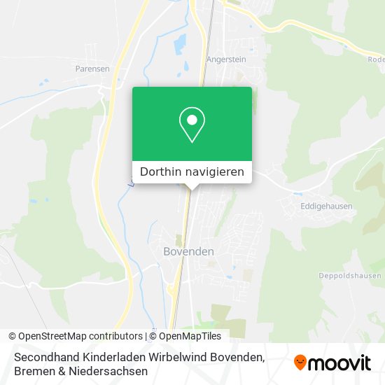 Secondhand Kinderladen Wirbelwind Bovenden Karte