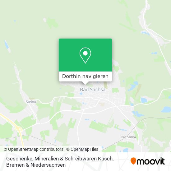 Geschenke, Mineralien & Schreibwaren Kusch Karte