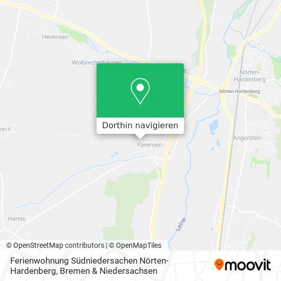 Ferienwohnung Südniedersachen Nörten-Hardenberg Karte