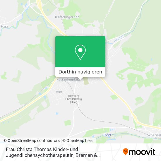 Frau Christa Thomas Kinder- und Jugendlichensychotherapeutin Karte