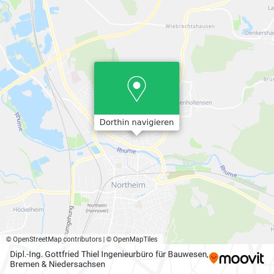 Dipl.-Ing. Gottfried Thiel Ingenieurbüro für Bauwesen Karte