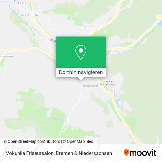 Vokuhila Friseursalon Karte
