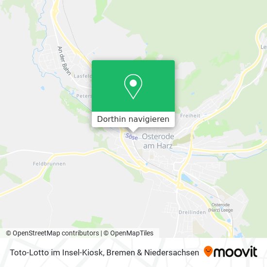 Toto-Lotto im Insel-Kiosk Karte