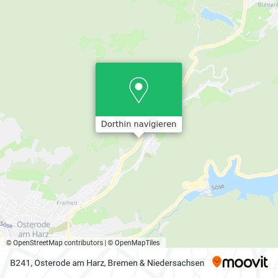 B241, Osterode am Harz Karte