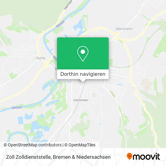 Zoll Zolldienststelle Karte