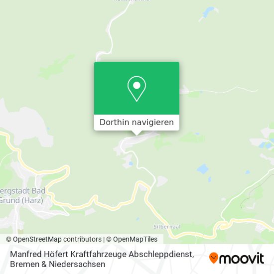 Manfred Höfert Kraftfahrzeuge Abschleppdienst Karte