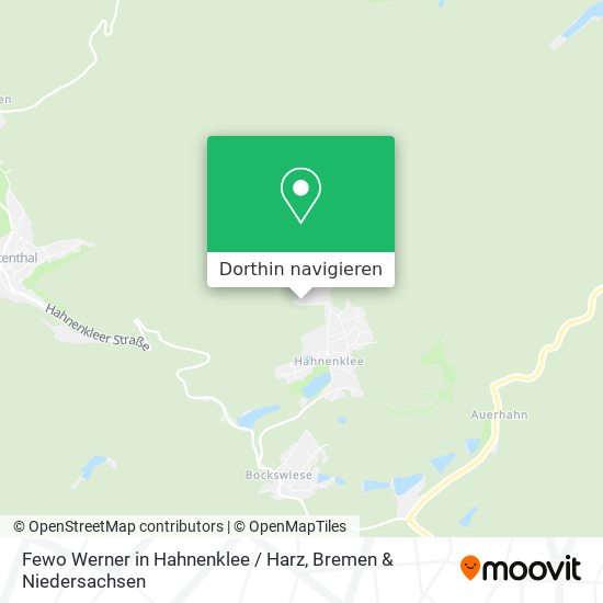 Fewo Werner in Hahnenklee / Harz Karte