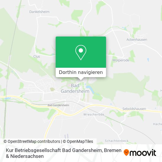 Kur Betriebsgesellschaft Bad Gandersheim Karte