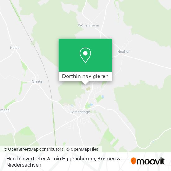 Handelsvertreter Armin Eggensberger Karte