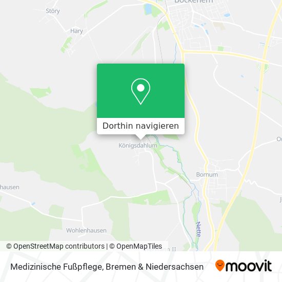 Medizinische Fußpflege Karte