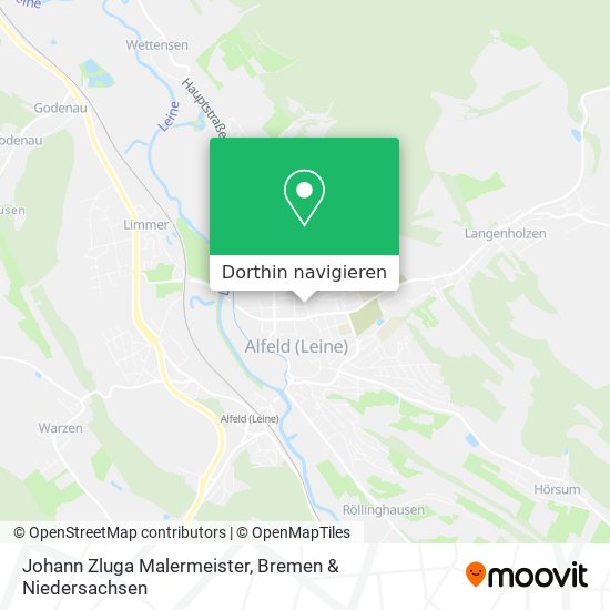 Johann Zluga Malermeister Karte