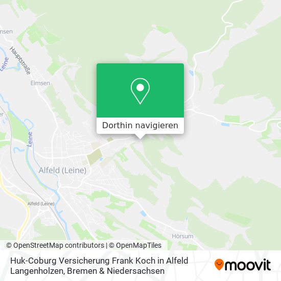 Huk-Coburg Versicherung Frank Koch in Alfeld Langenholzen Karte