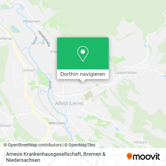Ameos Krankenhausgesellschaft Karte