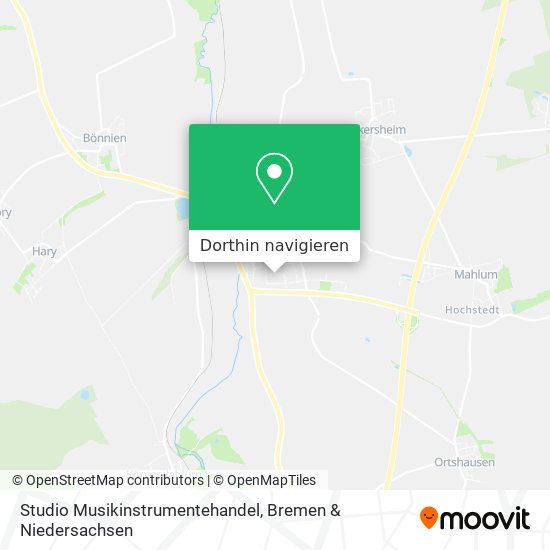 Studio Musikinstrumentehandel Karte