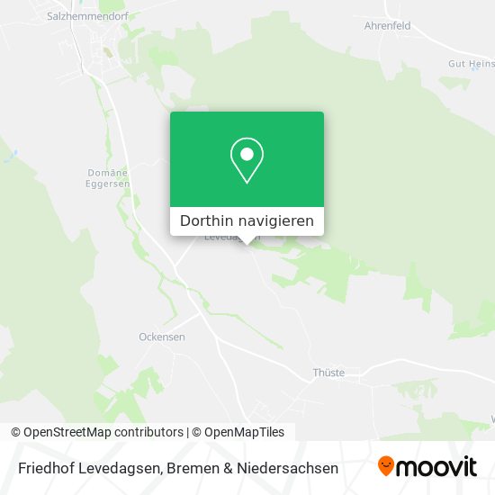 Friedhof Levedagsen Karte