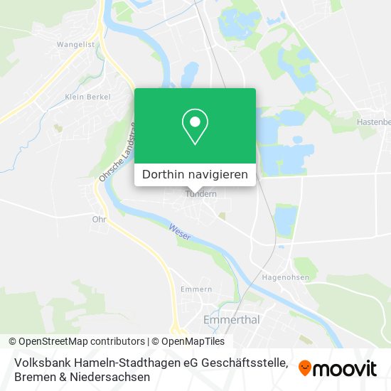 Volksbank Hameln-Stadthagen eG Geschäftsstelle Karte