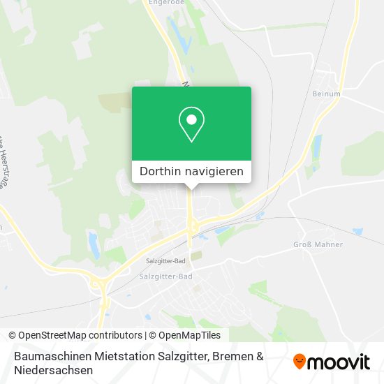 Baumaschinen Mietstation Salzgitter Karte