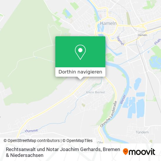 Rechtsanwalt und Notar Joachim Gerhards Karte