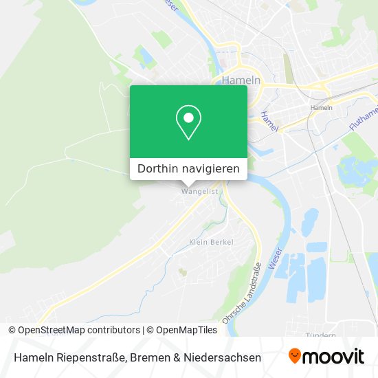 Hameln Riepenstraße Karte